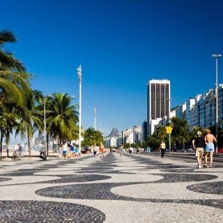 Orla de Copacabana, no Rio de Janeiro