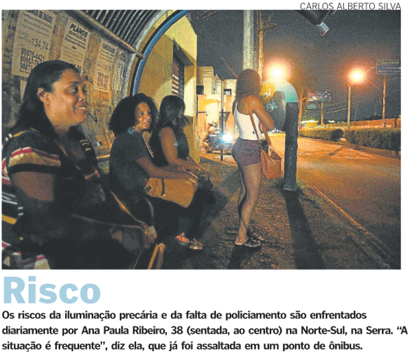 Nas noites das cidades, reina a insegurança