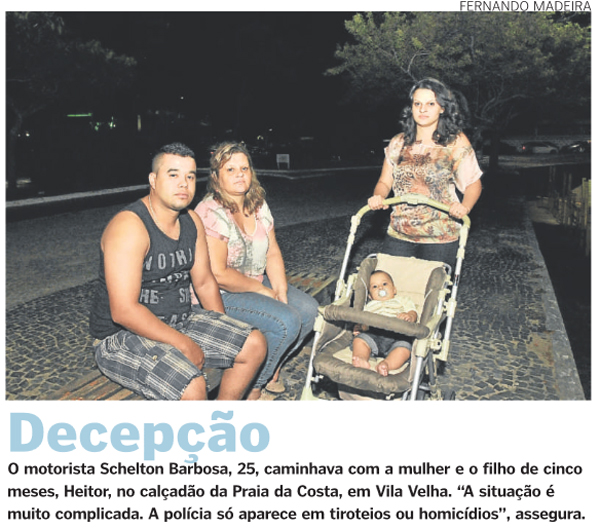 Nas noites das cidades, reina a insegurança