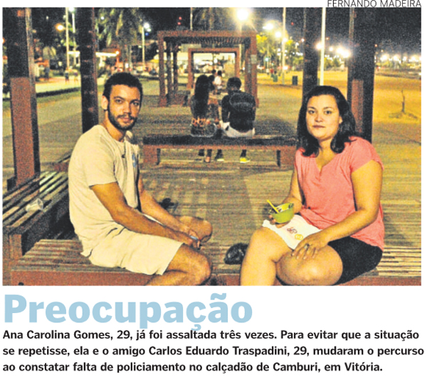 Nas noites das cidades, reina a insegurança