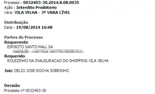 Ação movida contra Rolezinho no Shopping Vila Velha