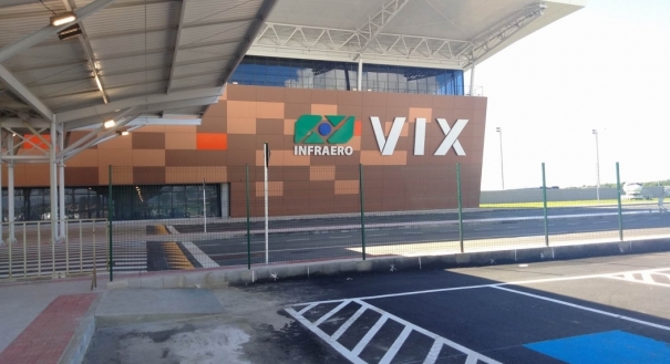 Fachada do novo Aeroporto de Vitória