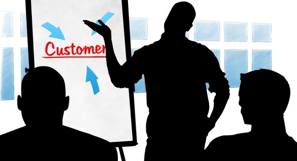 Relacionamento das empresas com clientes