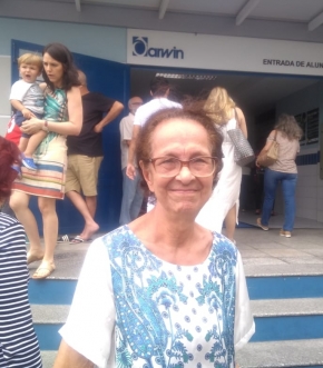  A aposentada Margarida Gonçalves, de 83 anos, votou em Vitória e falou sobre sobre a importância de votar