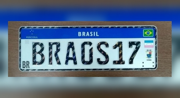 Novas placas no padrão Mercosul