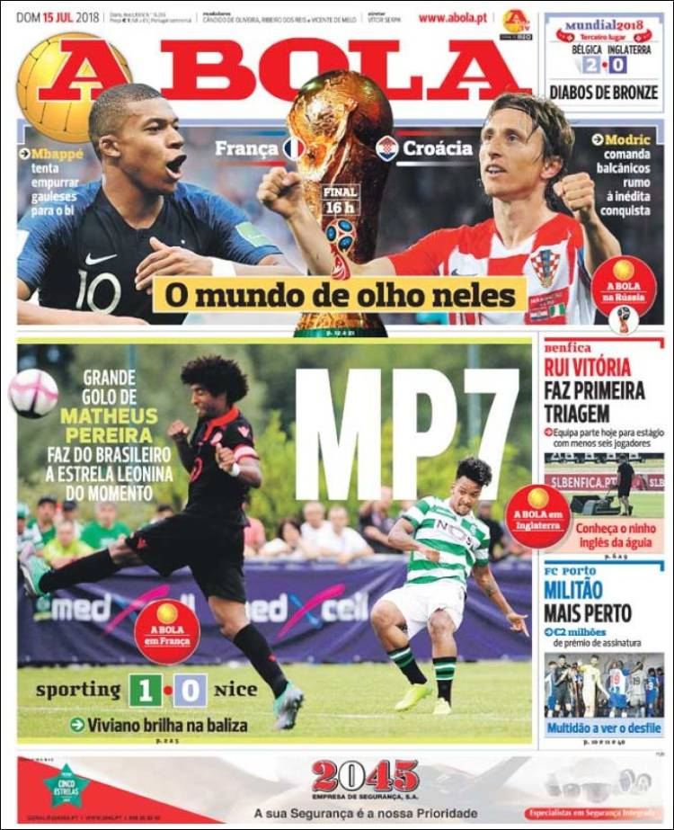 Copa Do Mundo Confira As Capas Dos Jornais Deste Domingo A Gazeta 3880