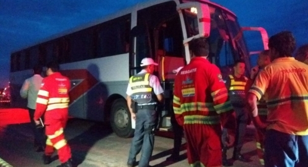 Assalto a ônibus na Rodovia do Sol, em Setiba, Guarapari