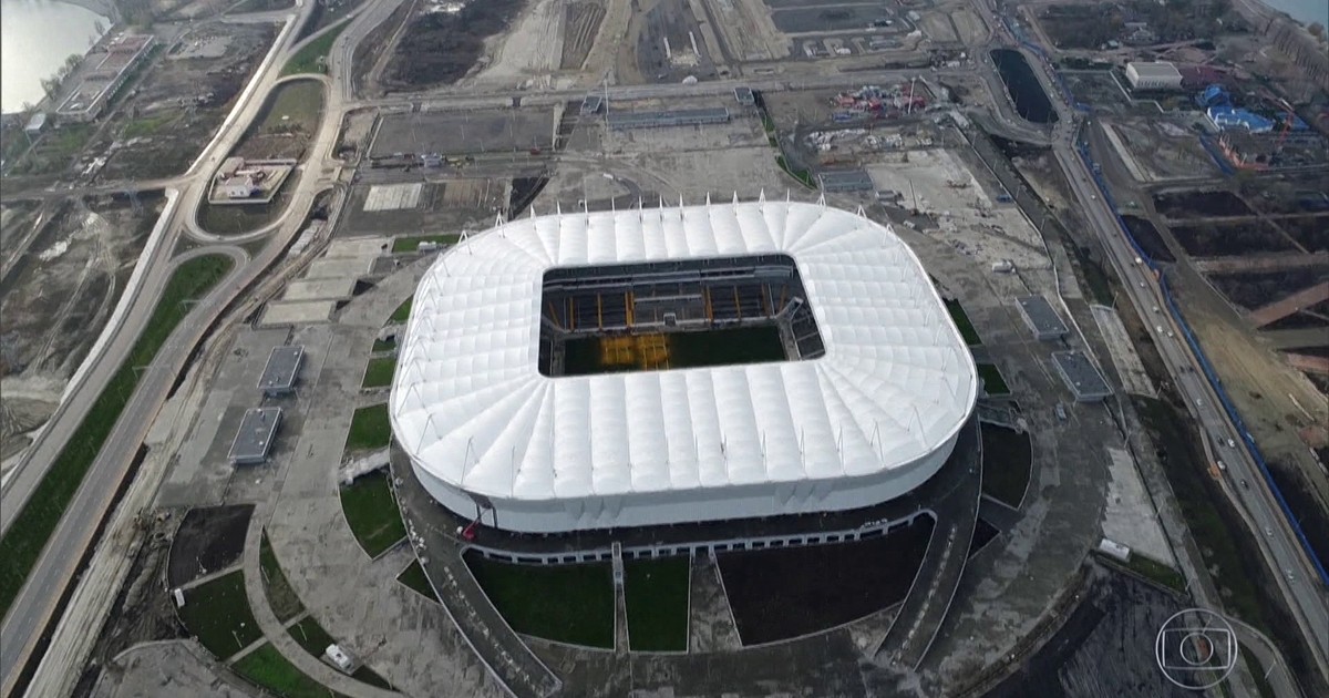Estádio em Rostov receberá o jogo de estreia do Brasil na Copa do Mundo. Crédito: Reprodução