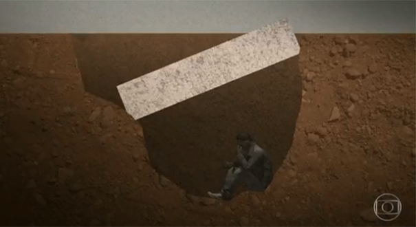 Operário sobrevive a queda de muro de 2 toneladas, em canteiro de obras, em Niterói
