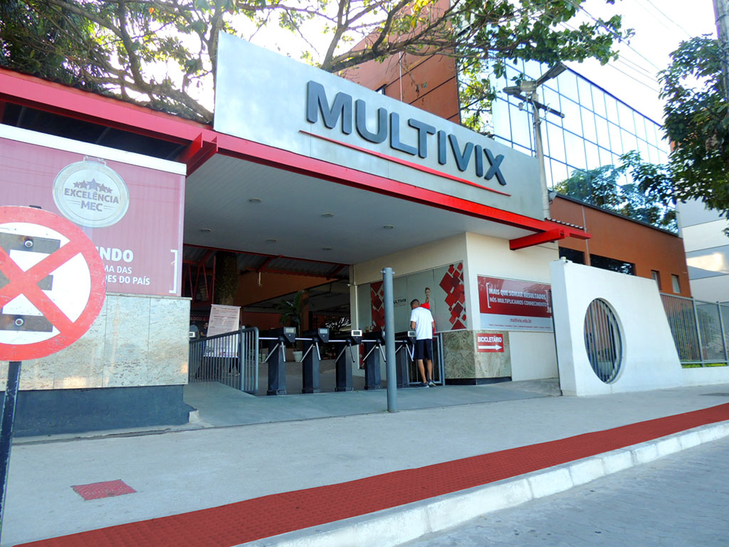 Entrada da Faculdade. Crédito: Faculdade Multivix