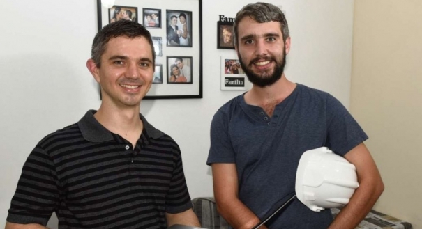 Os irmãos Telmo e Márcio Marques, hoje engenheiros, são filhos de produtores rurais. Crédito: Carlos Alberto Silva | GZ