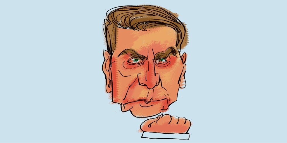 Jair Bolsonaro. Crédito: Ilustração AG