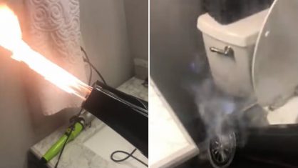 Secador de cabelo cospe fogo em primeiro uso e vídeo viraliza