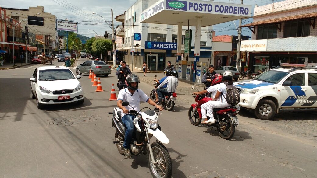 Ação da polícia em Bom Jesus do Norte. Crédito: Divulgação | PM