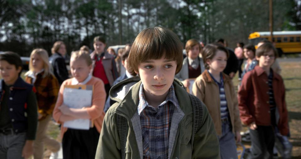 Noah Schnapp, que interpreta Will Byers na série da Netflix "Stranger Things". Crédito: Divulgação / Netflix