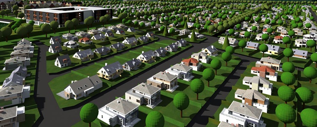 Planta de condomínio fechado de casas. Crédito: Reprodução