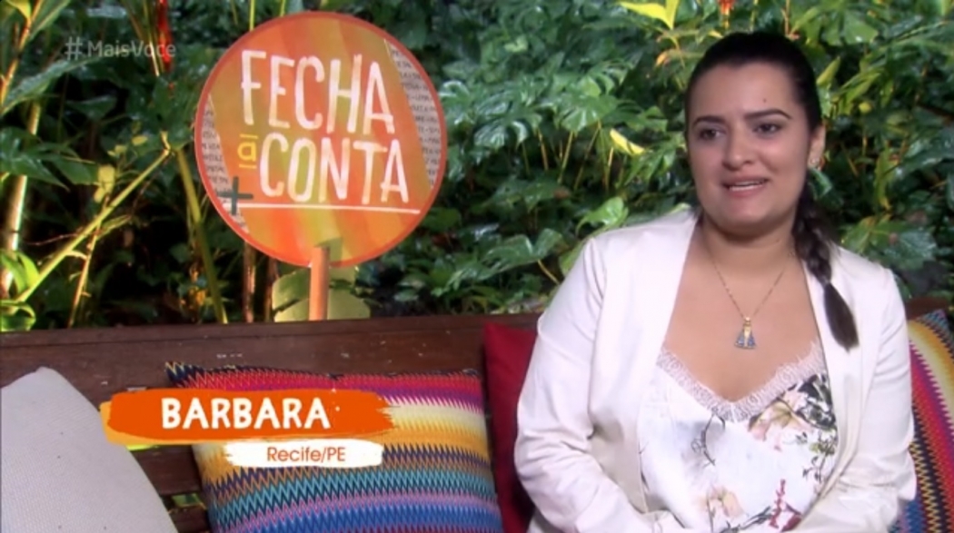 Barbara Valença, participante do "Fecha a Conta", do "Mais Você". Crédito: Divulgação/GShow