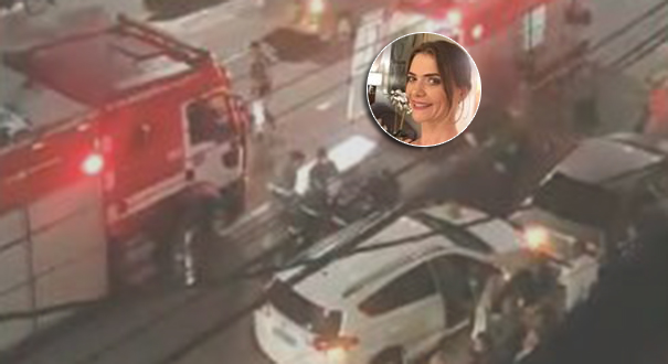 Mulher atingida por barra de ferro em Vila Velha. Crédito: Reprodução