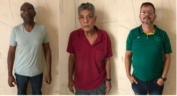 Humberto, Marco e José foram presos nesta quinta-feira (17). Crédito: Montagem sobre fotos de Divulgação