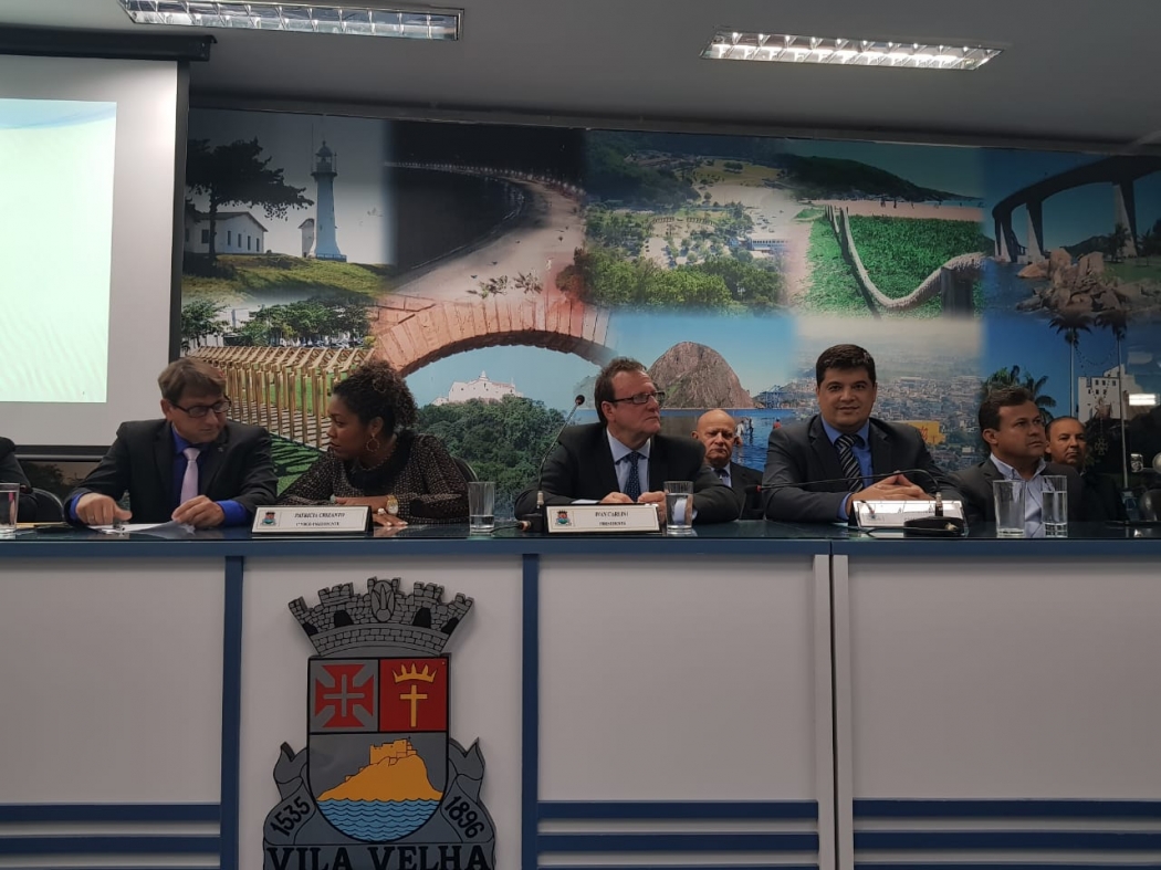 Ivan Carlini é eleito para presidir a Câmara de Vila Velha. Crédito: Natalia Devens