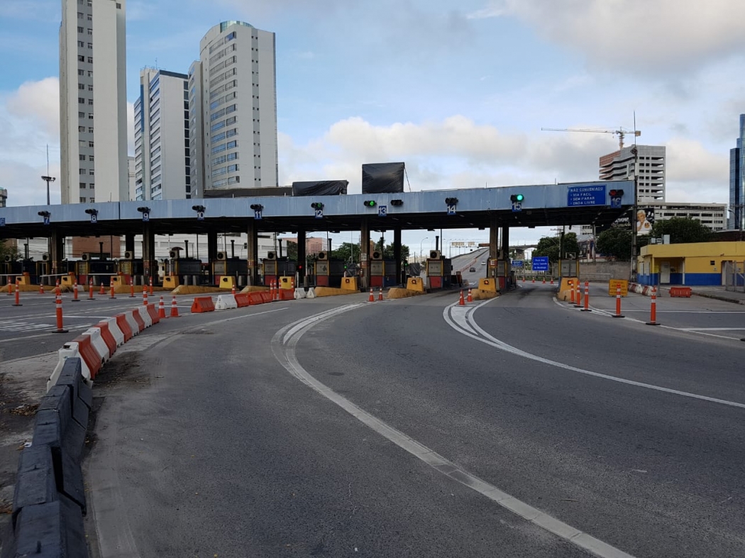 Primeiro dia de cobrança unilateral na Terceira Ponte. Crédito: Patrícia Scalzer