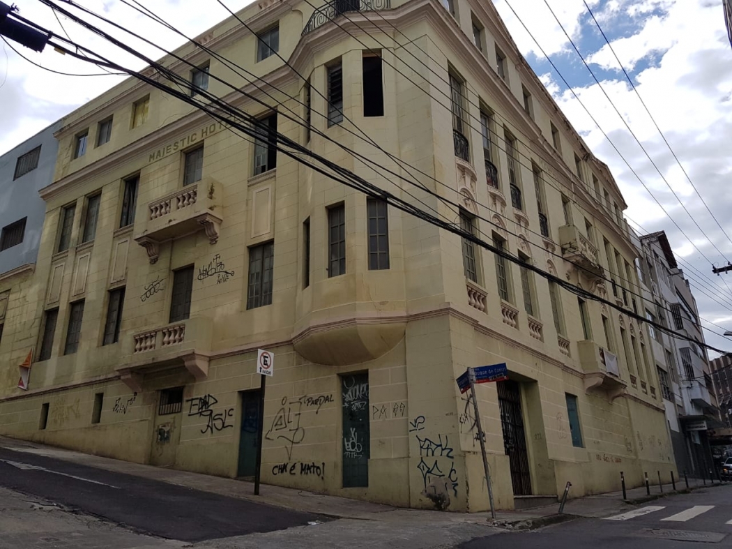 Antigo Hotel Majestic: empresa deverá reformar o espaço e ocupar com atividades culturais. Crédito: Eduardo Dias