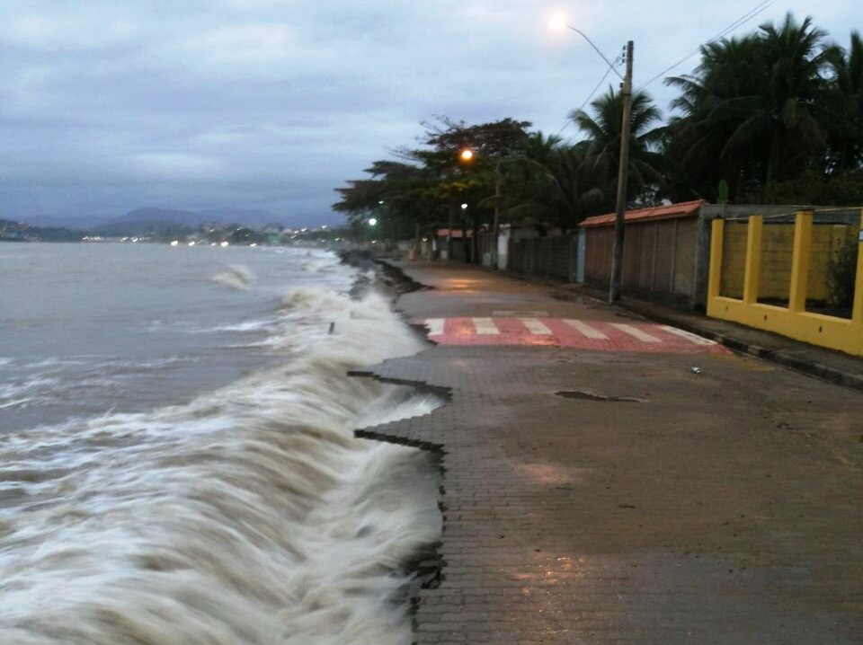 Em Anchieta de contenção está em fase de licitação. Crédito: Divulgação/Prefeitura de Anchieta