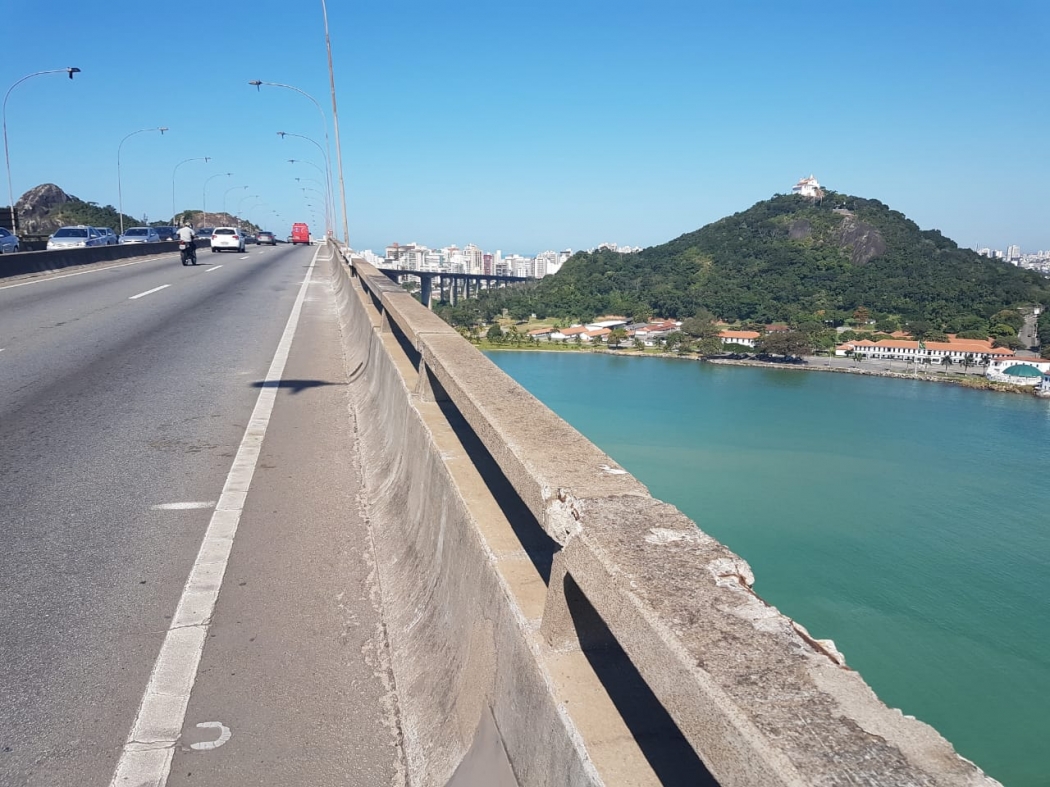 Justiça determinou que seja instalados equipamentos de proteção contra suicídio na Terceira Ponte em até 180 dias. Crédito: Eduardo Dias