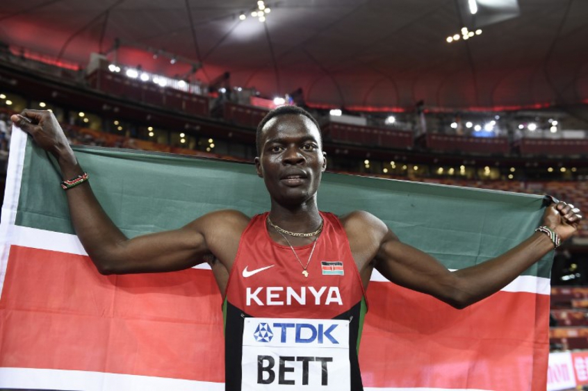 Nicholas Bett foi o primeiro queniano a vencer uma prova com distância inferior a 800m. Crédito: Franck FIFE/AFP