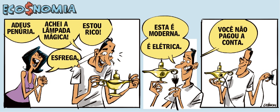 Eco$nomia - Tirinha do Arabson - 17/08/2018. Crédito: Arabson