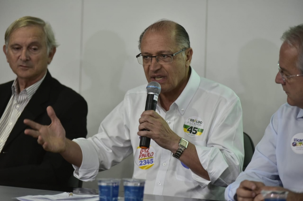 Geraldo Alckmin falou com empresários em visita ao Espírito Santo. Crédito: Marcelo Prest