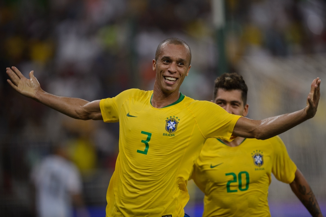 Miranda marcou o gol da vitória do Brasil. Crédito: Pedro Martins/MoWa Press