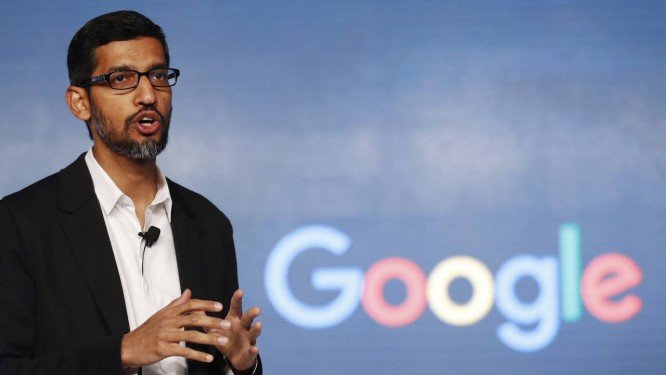 O diretor executivo da Google, Sundar Pichai, afirmou que empresa adotou "linha mais dura sobre o comportamento inadequado de pessoas em posições de autoridade". Crédito: Tsering Topgyal / AP
