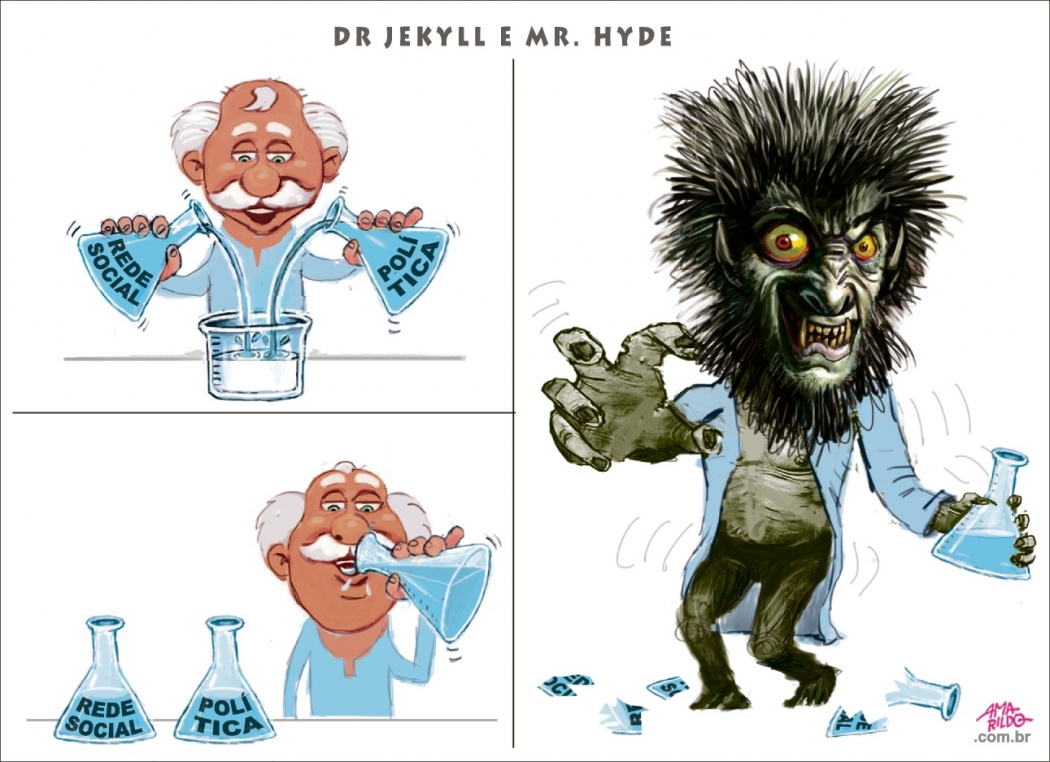 Charge deste domingo (21). Crédito: Amarildo