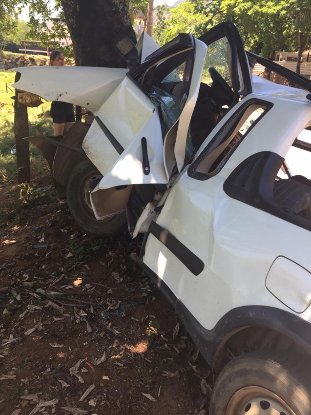 Acidente em Castelo, ES 166. Crédito: Internauta