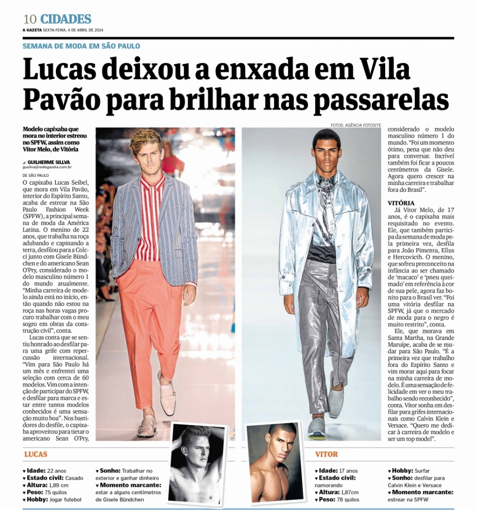 Jornal A Gazeta de 2014. Crédito: A Gazeta