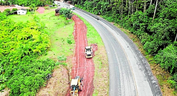 Obras de duplicação da BR 262
