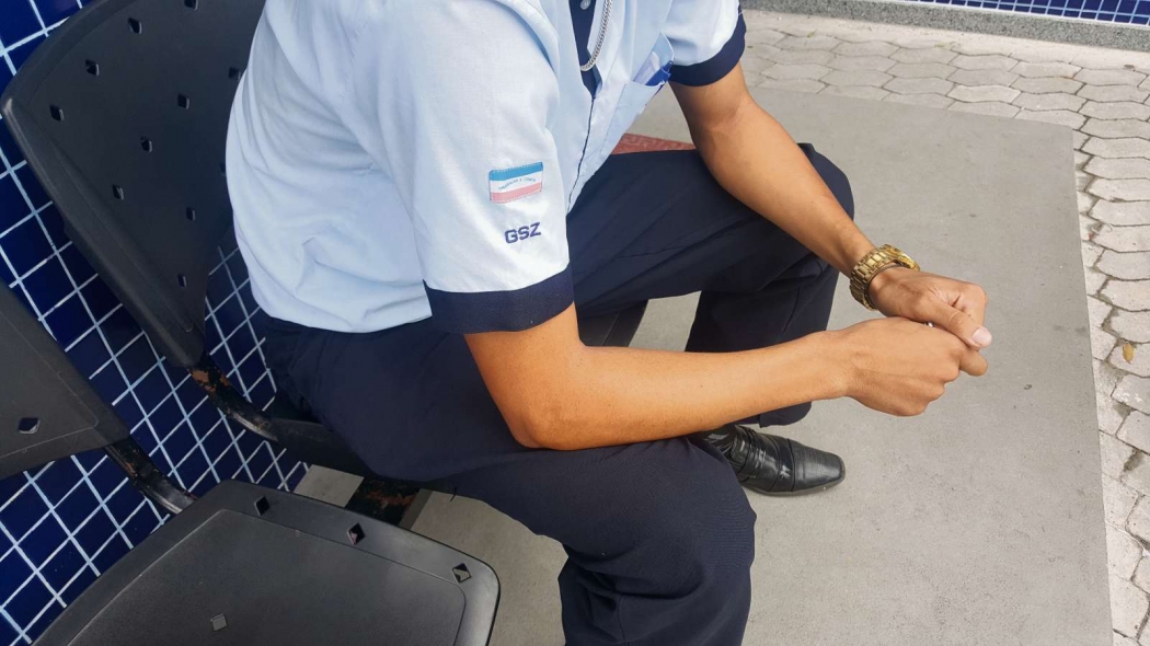 Motorista do ônibus da linha 533, assaltado por bandidos no bairro Rio Marinho, em Vila Velha . Crédito: Victor Muniz