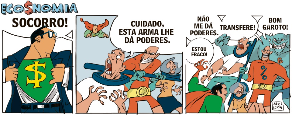 Eco$nomia - Tirinha do Arabson - 23/11/2018. Crédito: Arabson
