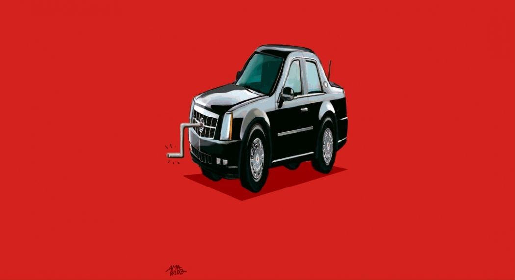 Cadillac e a economia mundial. Crédito: Amarildo