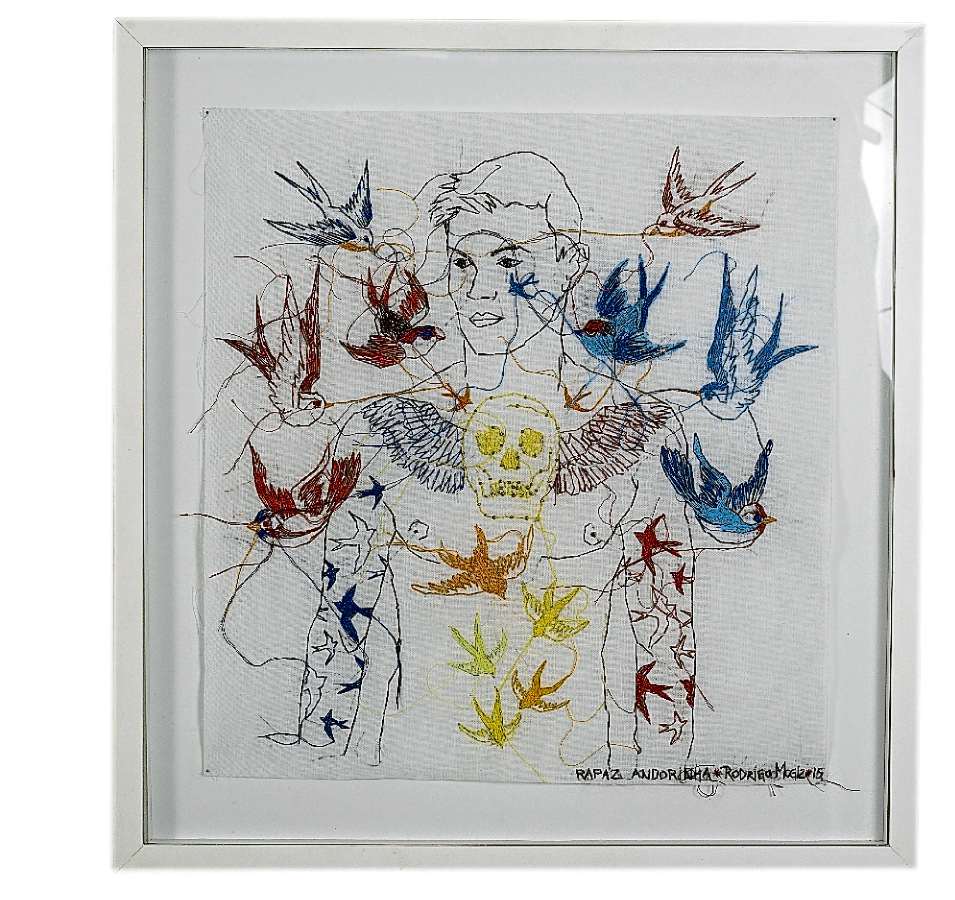 O capixaba Rick Rodrigues aprendeu a bordar ainda criança. Suas particularidades têm muito a ver com o Espírito Santo e sua cidade natal, João Neiva, no Norte do Espírito Santo