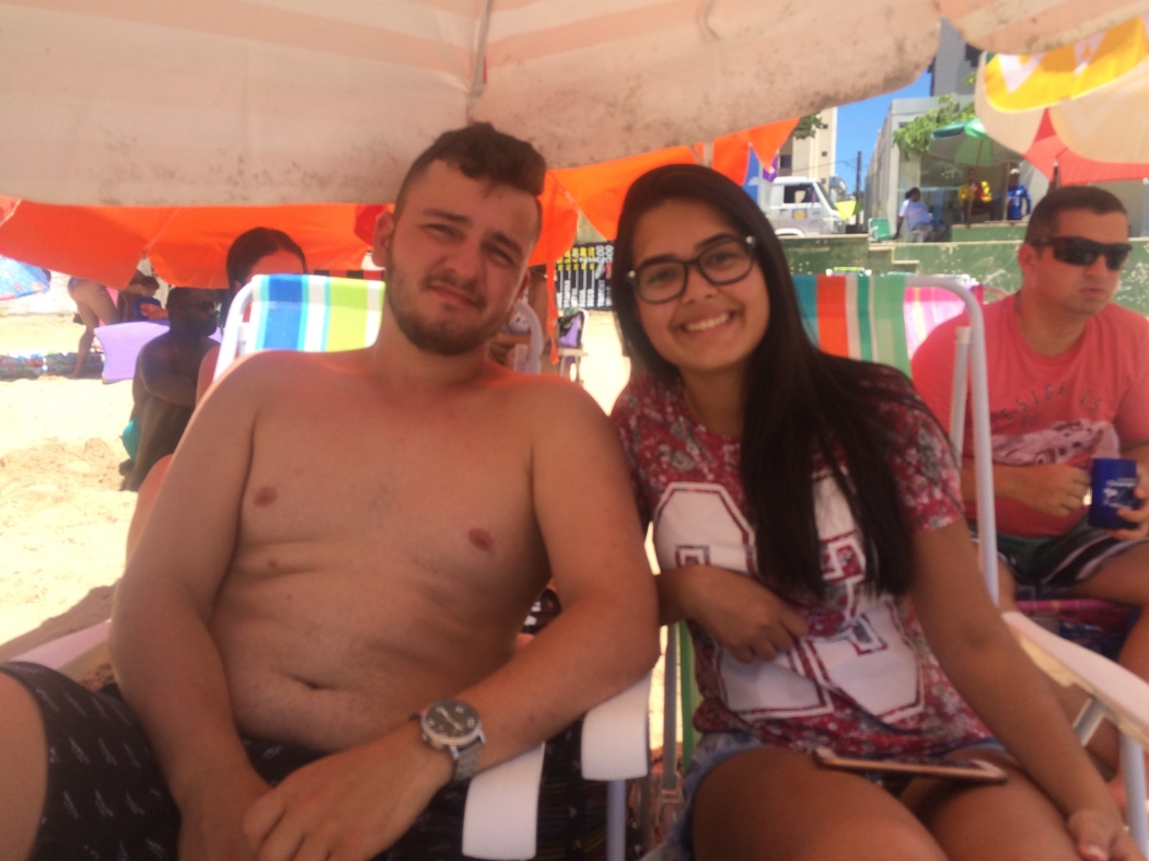 Beatriz Pereira Alves, de 20 anos, e Henrique Bosane, de 25. Crédito: Adalberto Cordeiro