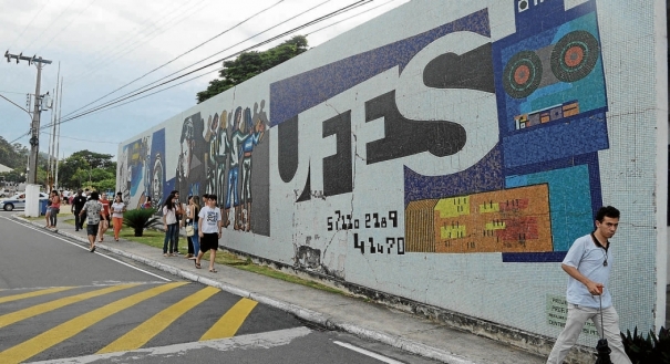 Fachada da Ufes, que terá cortes de verbas