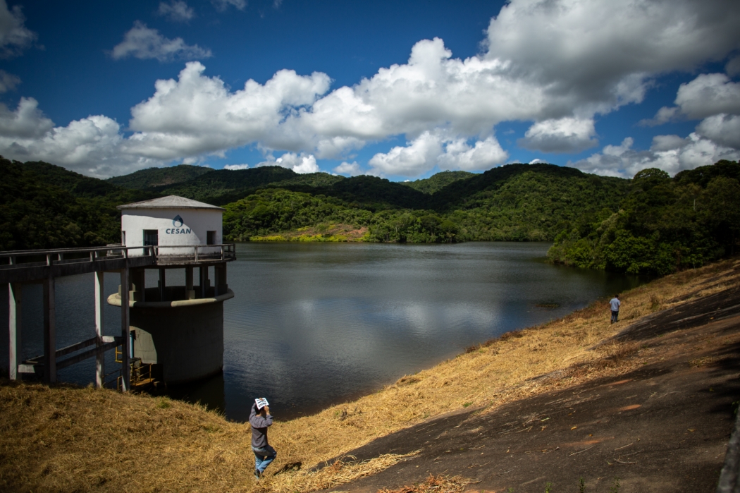 Governo faz vistoria na barragem de Duas Bocas, em Cariacica. . Crédito: Ademir Ribeiro/ Secom
