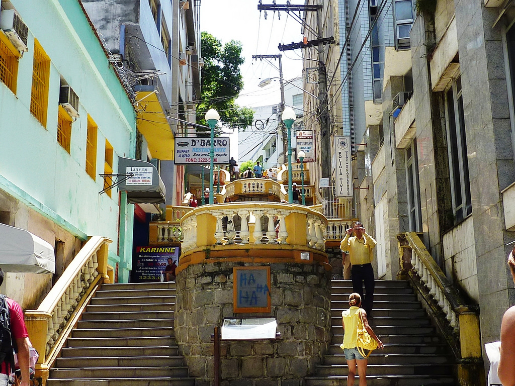 Escadaria Maria Ortiz, onde está o edifício que será vendido pelo governo. Crédito: Divulgação